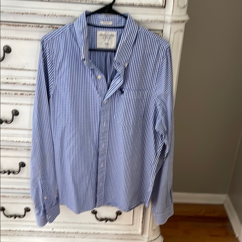 Blue Striped Men's Shirt